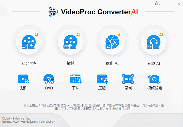 VideoProc Converter AI(视频转换软件) 多语便携版